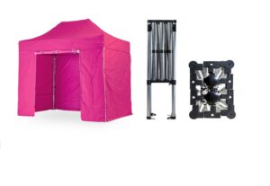 Nůžkový párty stan 2x3 m TENTino SMALL HEXAGON Barva opláštění (Zvolte variantu): 14A - RŮŽOVÁ