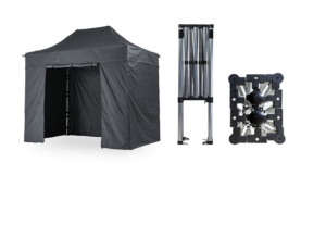 Nůžkový párty stan 2x3 m TENTino SMALL HEXAGON Barva opláštění (Zvolte variantu): 17A - ANTRACIT