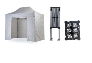 Nůžkový párty stan 2x3 m TENTino SMALL HEXAGON Barva opláštění (Zvolte variantu): 1A - BÍLÁ