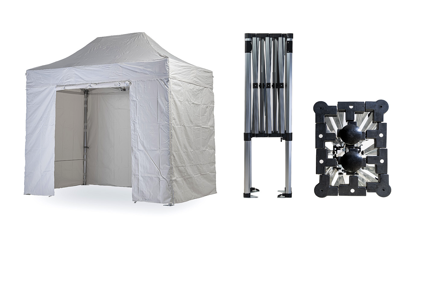 Nůžkový párty stan 2x3 m TENTino SMALL HEXAGON Barva opláštění (Zvolte variantu): 1A - BÍLÁ