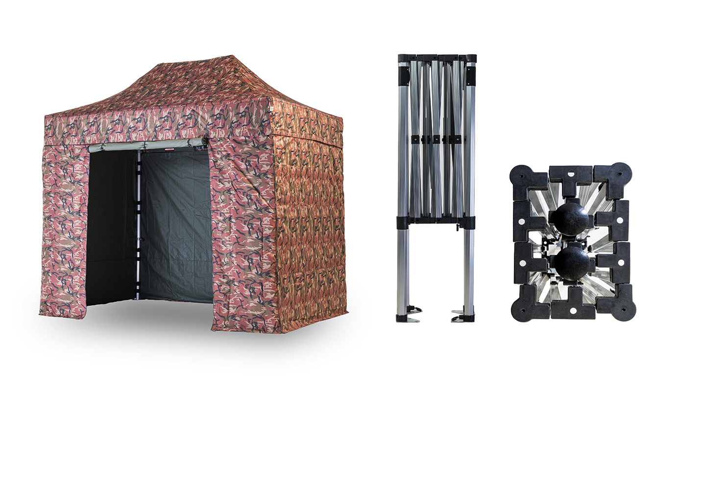 Nůžkový párty stan 2x3 m TENTino SMALL HEXAGON Barva opláštění (Zvolte variantu): 16A - MASKÁČOVÁ