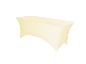 TENTino Elastický potah STANDARD na skládací stůl 152x76 cm VÍCE BAREV Barva ubrusu: KRÉMOVÁ / IVORY