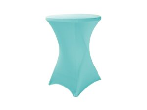 TENTino Elastický ubrus STANDARD na koktejlový bistro stůl 80 cm VÍCE BAREV Barva ubrusu: SVĚTLE MODRÁ / SKY BLUE