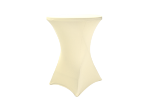 TENTino Elastický ubrus STANDARD na koktejlový bistro stůl 80 cm VÍCE BAREV Barva ubrusu: KRÉMOVÁ / IVORY
