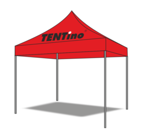 TENTino Střecha 4x8 m s vlastním potiskem Plachtovina - gramáž: polyester 300 g/m2
