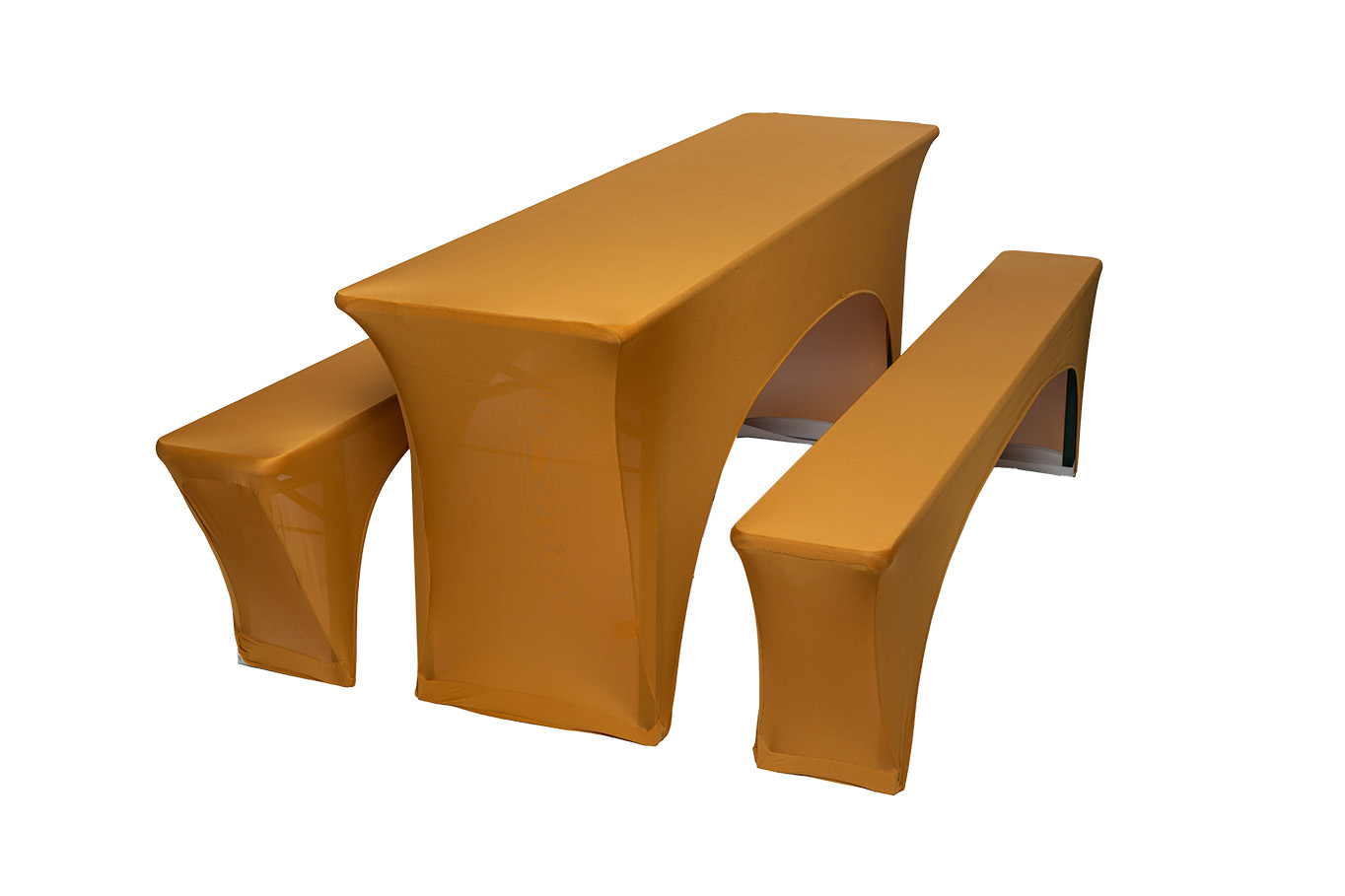 TENTino Elastický potah STANDARD na pivní set 220x50 - 220x70 cm Barva ubrusu: ZLATÁ / GOLD